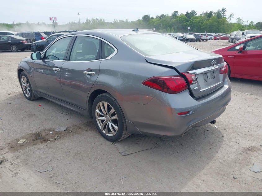 Vin: jn1by1ar1jm220619, lot: 45673728, infiniti q70 3.7x luxe 20183