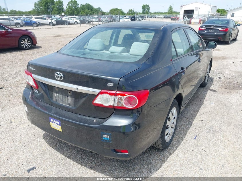 2012 Toyota Corolla 1.8 Le black Lot 111045176113 Vin 5YFBU4EE9CP044047