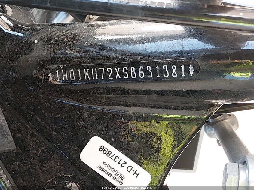 2025 Harley-Davidson Fltrx VIN: 1HD1KH72XSB631381 Lot: 45176116