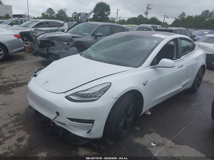 Vin: 5yj3e1eb1jf067076, lot: 45673815, tesla model 3 long range/performance 20182