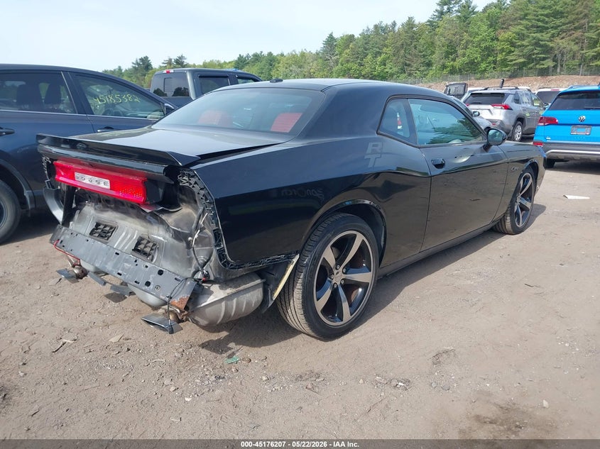 Vin: 2c3cdybt4dh651807, lot: 45673893, dodge challenger r/t classic 20134