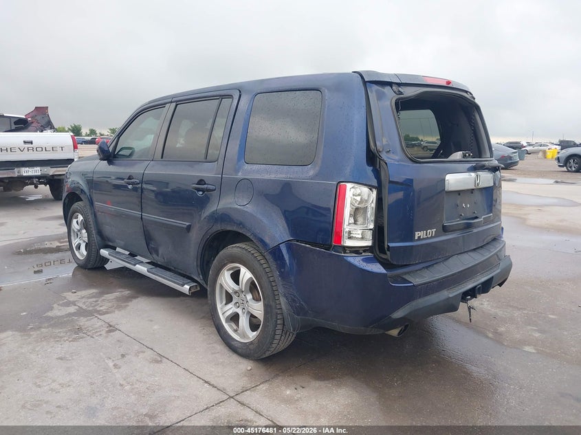 Vin: 5fnyf3h66eb026607, lot: 45674168, honda pilot ex-l 20143