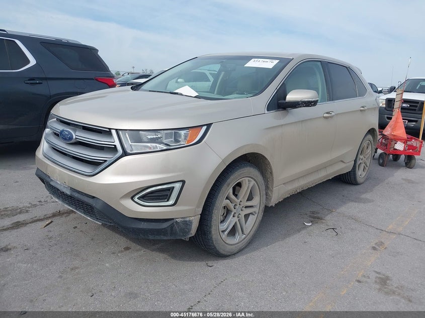 Vin: 2fmpk3k81jbb95003, lot: 45674362, ford edge titanium 20182