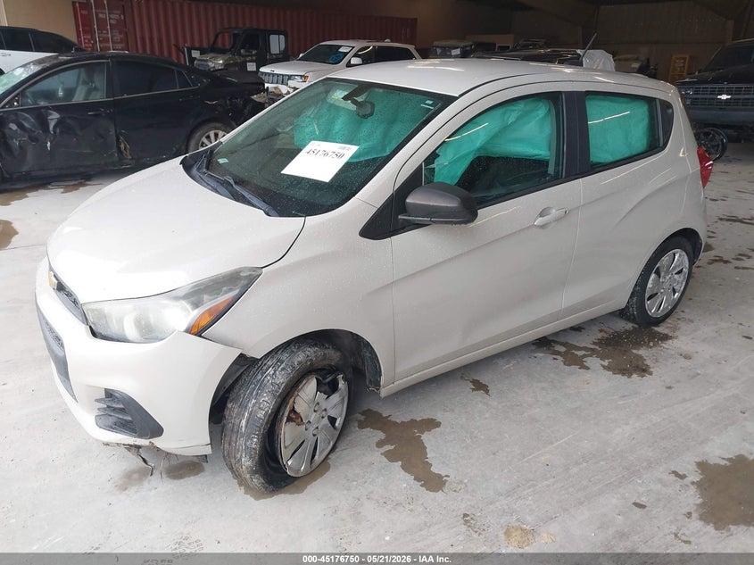 Vin: kl8cb6sa8gc550757, lot: 45674436, chevrolet spark ls cvt 20162