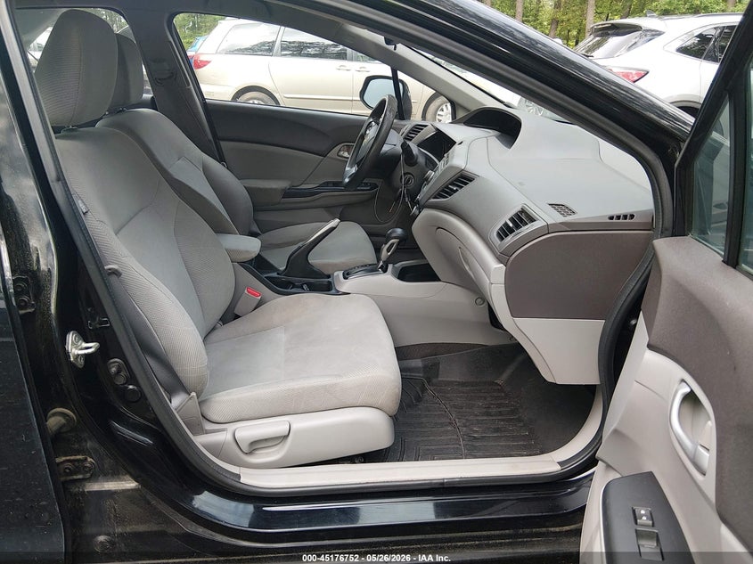 2012 Honda Civic 1.8 Lx black Lot 111045176752 Vin 2HGFB2F58CH554665