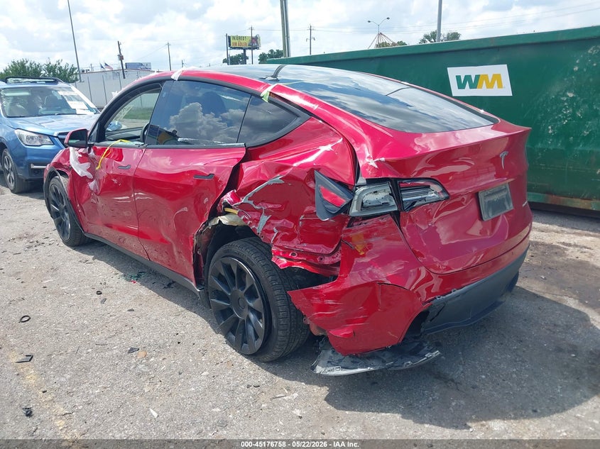 Vin: 7saygdee7pa129682, lot: 45674444, tesla model y awd/long range dual motor all-wheel drive 20233
