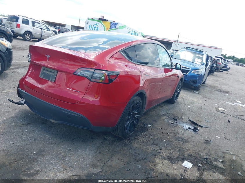 Vin: 7saygdee7pa129682, lot: 45674444, tesla model y awd/long range dual motor all-wheel drive 20234