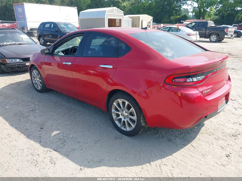 Vin: 1c3cdfch1dd294128, lot: 45674703, dodge dart limited 20133