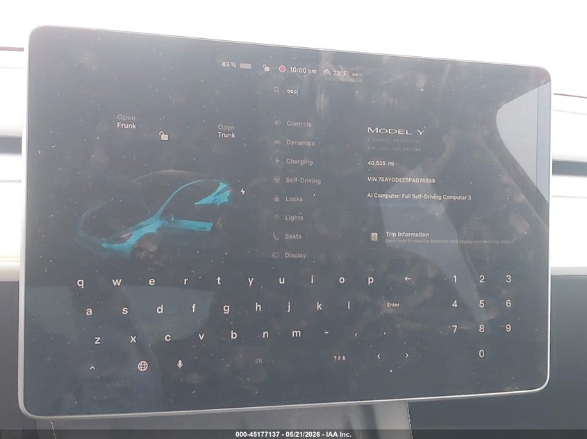 2023 TESLA MODEL Y SPORT UTILITY VEHICLE ELECTRIC