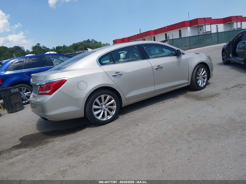 Vin: 1g4gb5g37ef195746, lot: 45674983, buick lacrosse leather group 20144