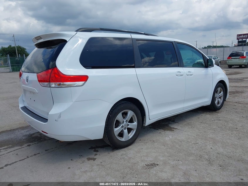 Vin: 5tdkk3dcxds314329, lot: 45675158, toyota sienna le v6 8 passenger 20134