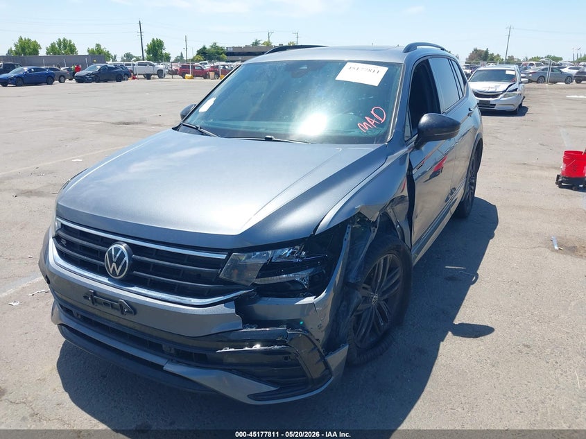 2022 VOLKSWAGEN TIGUAN 2.0L I-4 DI, DOHC, V(VIN: 3VVCB7AX1NM083861