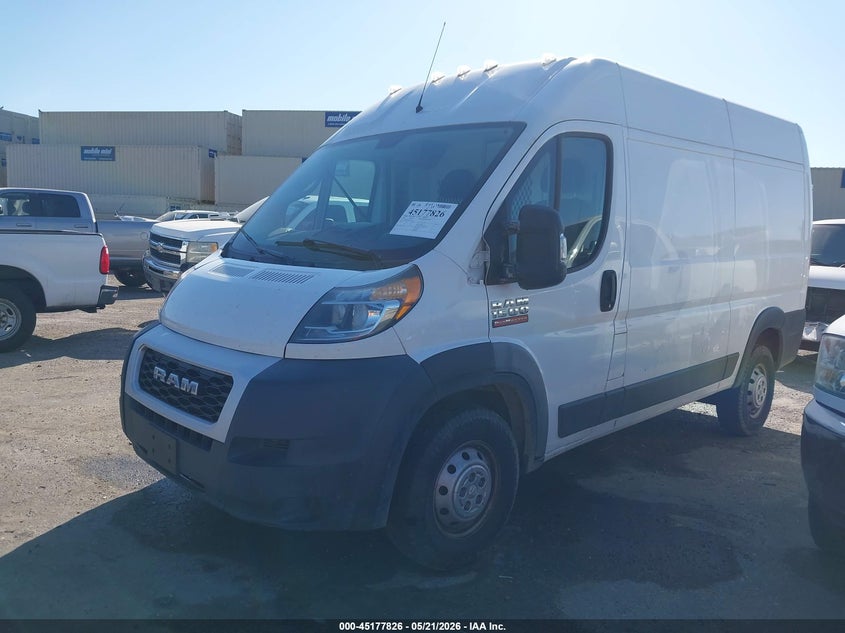 Vin: 3c6trvbgxle111197, lot: 45675512, ram promaster 1500 high roof 136 wb 20202