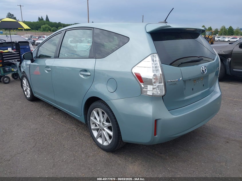 Vin: jtdzn3eu0ej009160, lot: 45675556, toyota prius v five 20143