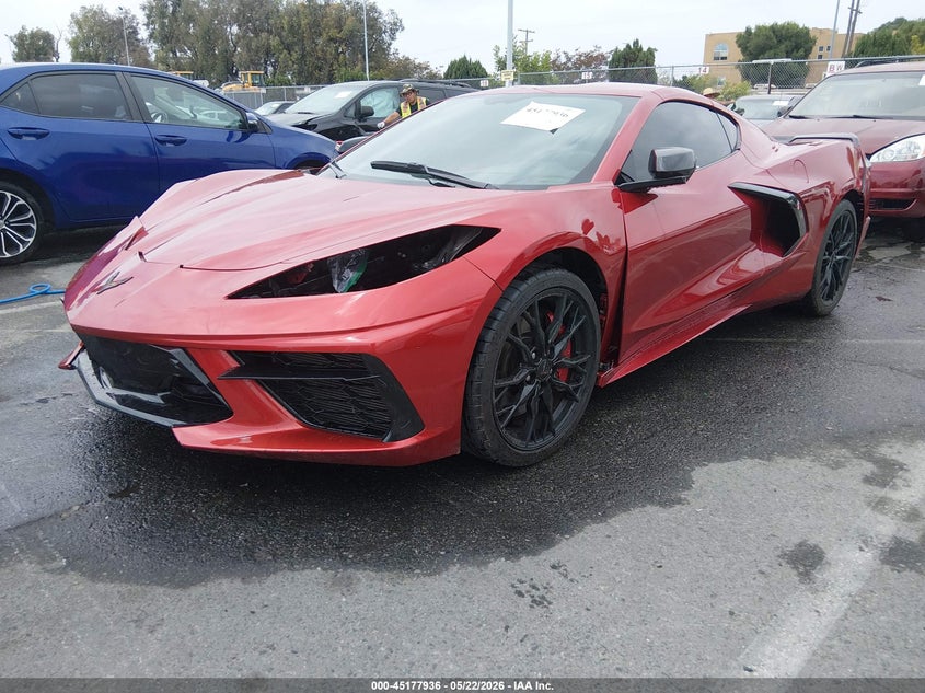 Vin: 1g1yb2d44p5138667, lot: 45675622, chevrolet corvette stingray rwd  2lt 20232