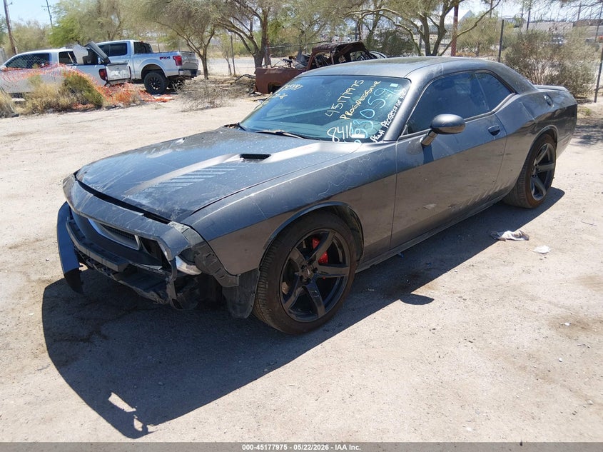 Vin: 2c3cdybt1dh653059, lot: 45675661, dodge challenger r/t 20132