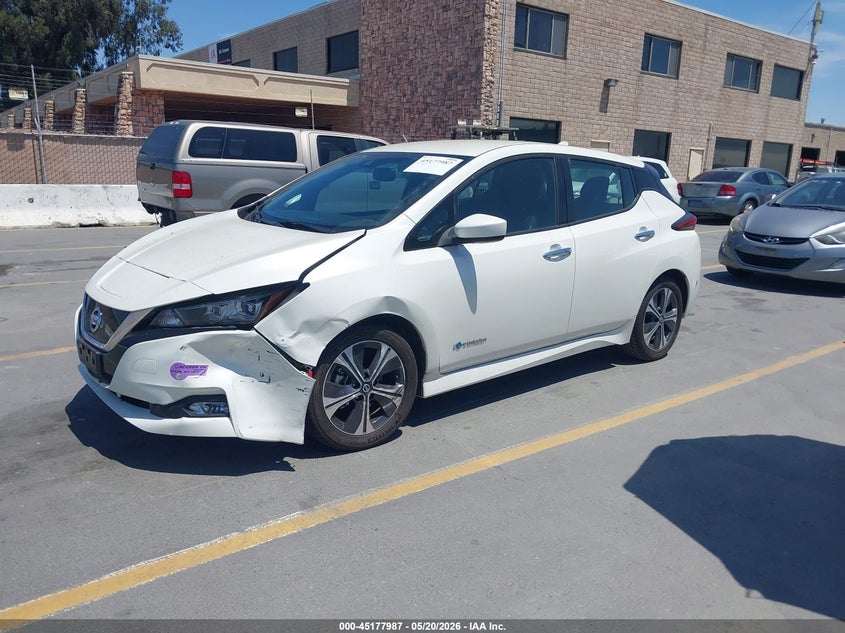 Vin: 1n4az1cp2jc306521, lot: 45675673, nissan leaf sv 20182
