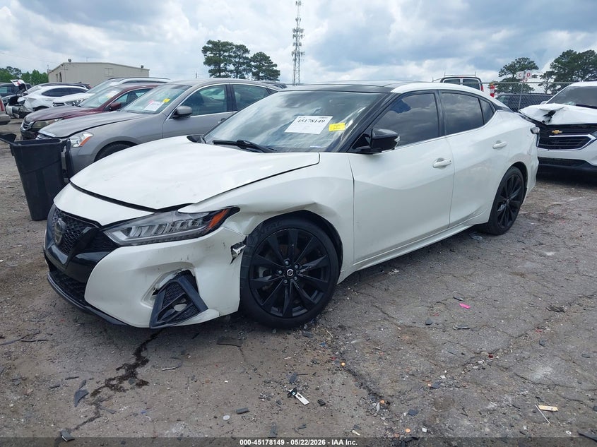 Vin: 1n4aa6ev4nc503583, lot: 45675835, nissan maxima sr xtronic cvt 20222