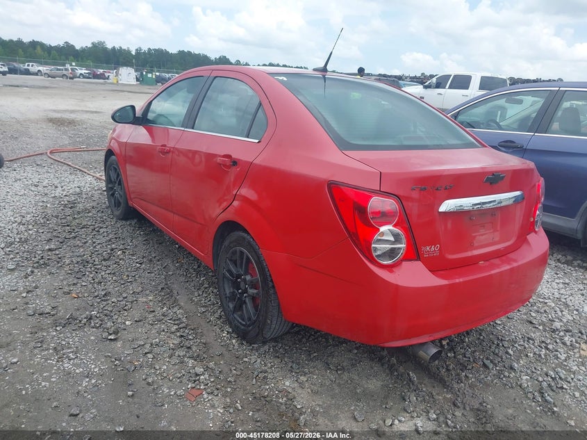 Vin: 1g1jc5sh0d4133599, lot: 45675894, chevrolet sonic lt auto 20133