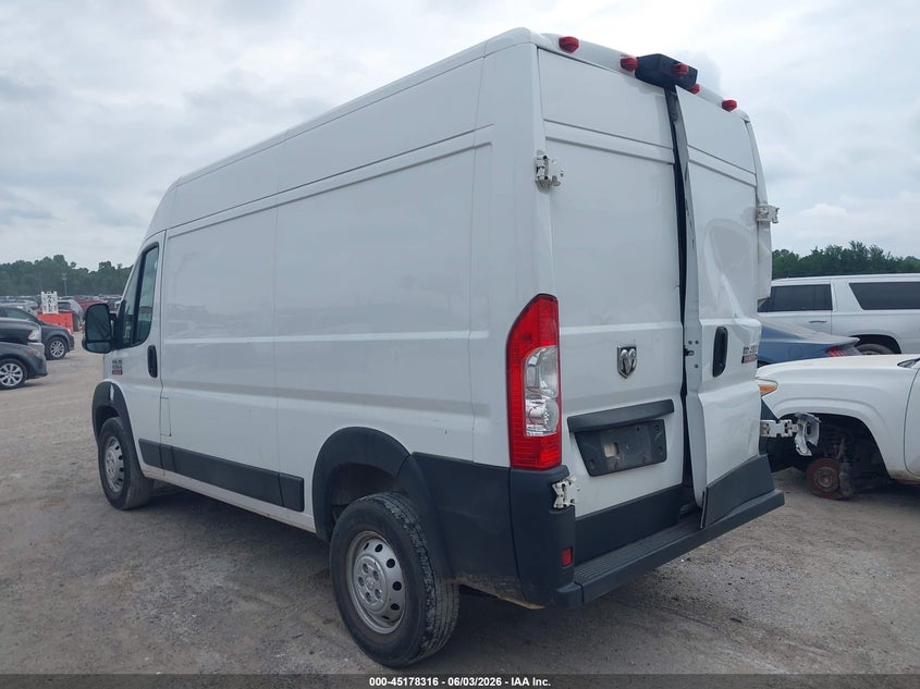 Vin: 3c6trvbg4le138976, lot: 45676003, ram promaster 1500 high roof 136 wb 20203