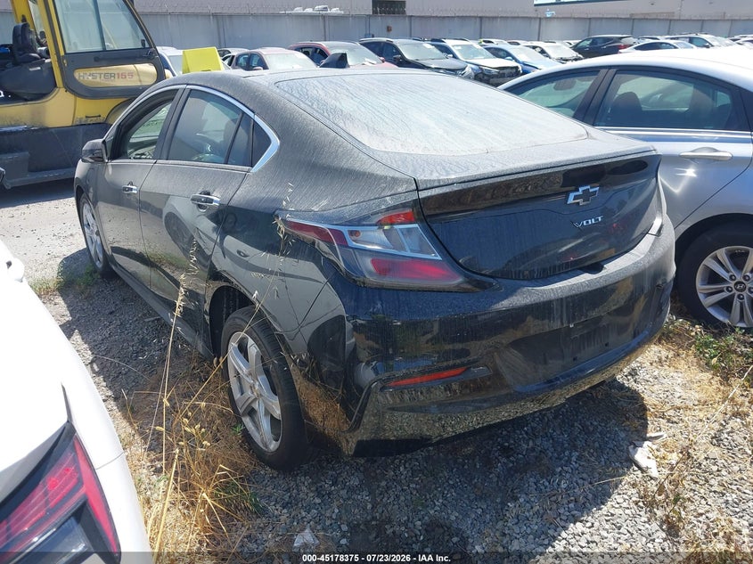 Vin: 1g1rc6s58ju150144, lot: 45676061, chevrolet volt lt 20183