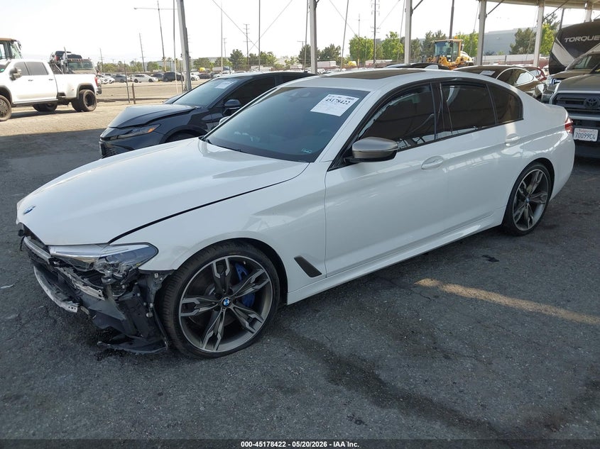 Vin: wbajs7c09lcd45856, lot: 45676108, bmw m550i xdrive 20202