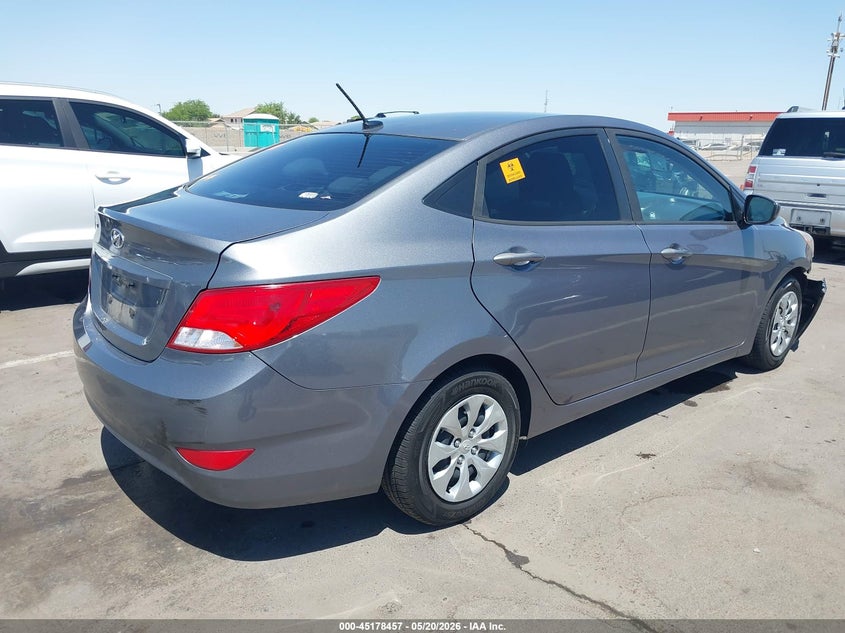 2016 HYUNDAI ACCENT SEDAN 1.6L I-4 DI, DOHC, VVT, 137HP