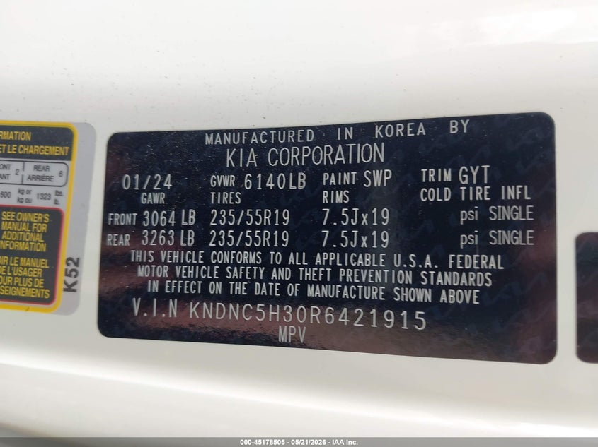2024 KIA CARNIVAL MPV EX · Photo 9
