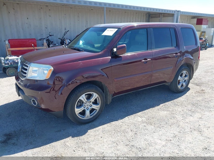 Vin: 5fnyf3h63eb021574, lot: 45676203, honda pilot ex-l 20142