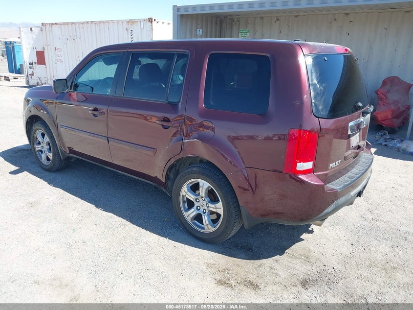 Vin: 5fnyf3h63eb021574, lot: 45676203, honda pilot ex-l 20143