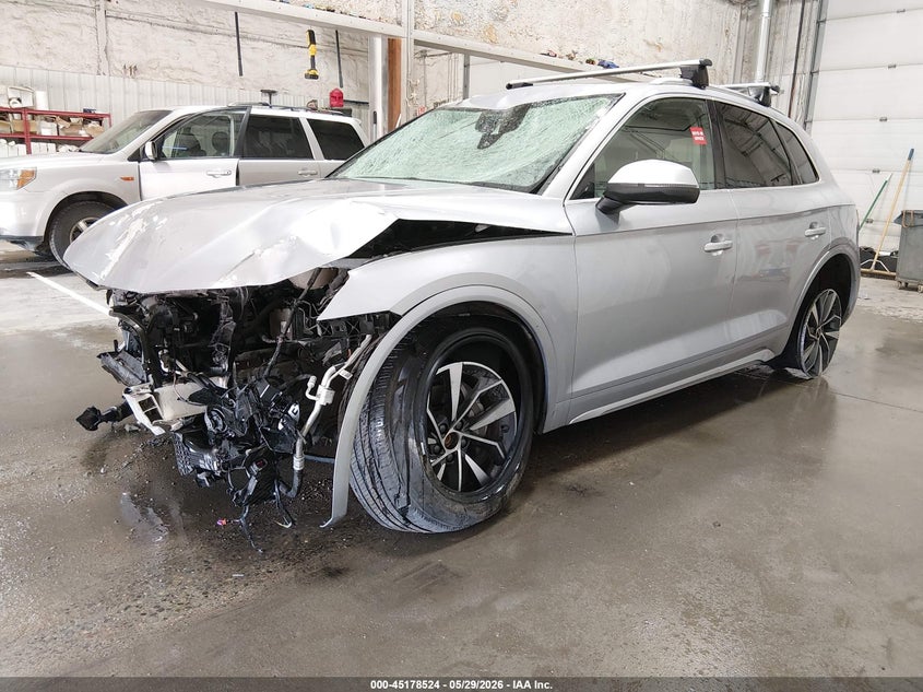 Vin: wa1baafy7m2106572, lot: 45676210, audi q5 premium plus 45 tfsi quattro s tronic 20212