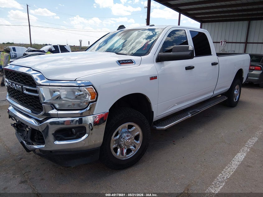 Vin: 3c6ur5hj3ng139339, lot: 45676367, ram 2500 tradesman  4x4 8' box 20222