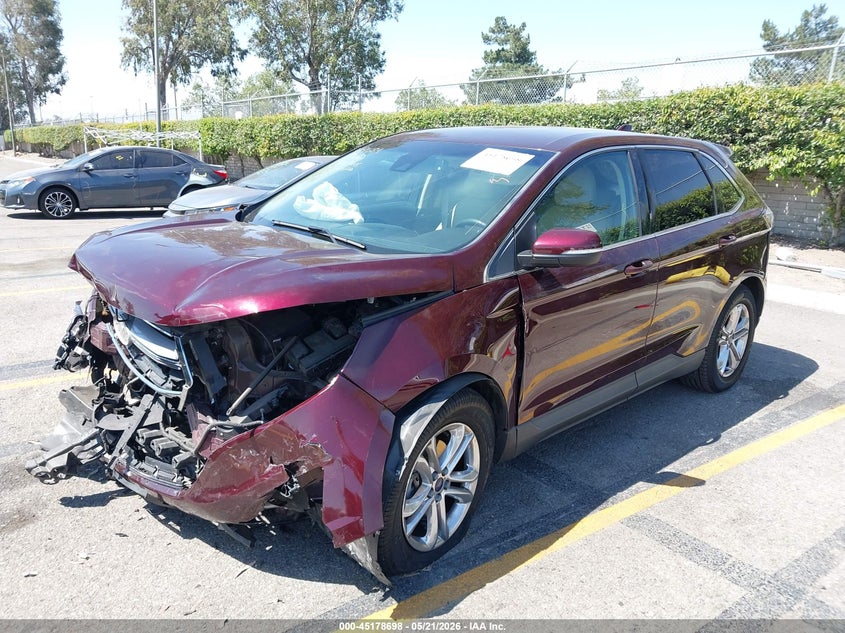 Vin: 2fmpk3j95jbc56010, lot: 45676384, ford edge sel 20182
