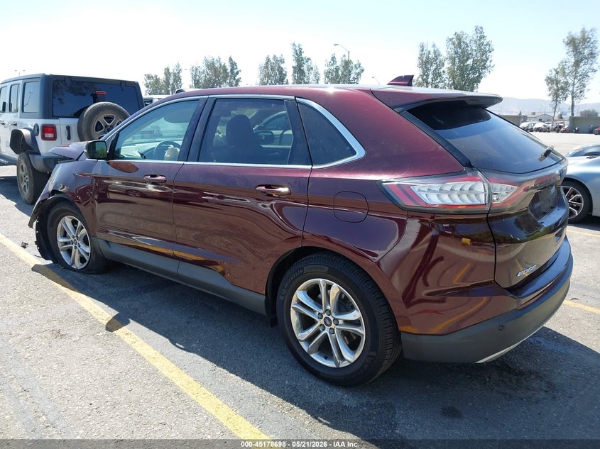 Vin: 2fmpk3j95jbc56010, lot: 45676384, ford edge sel 20183