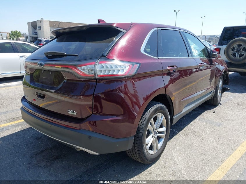 Vin: 2fmpk3j95jbc56010, lot: 45676384, ford edge sel 20184