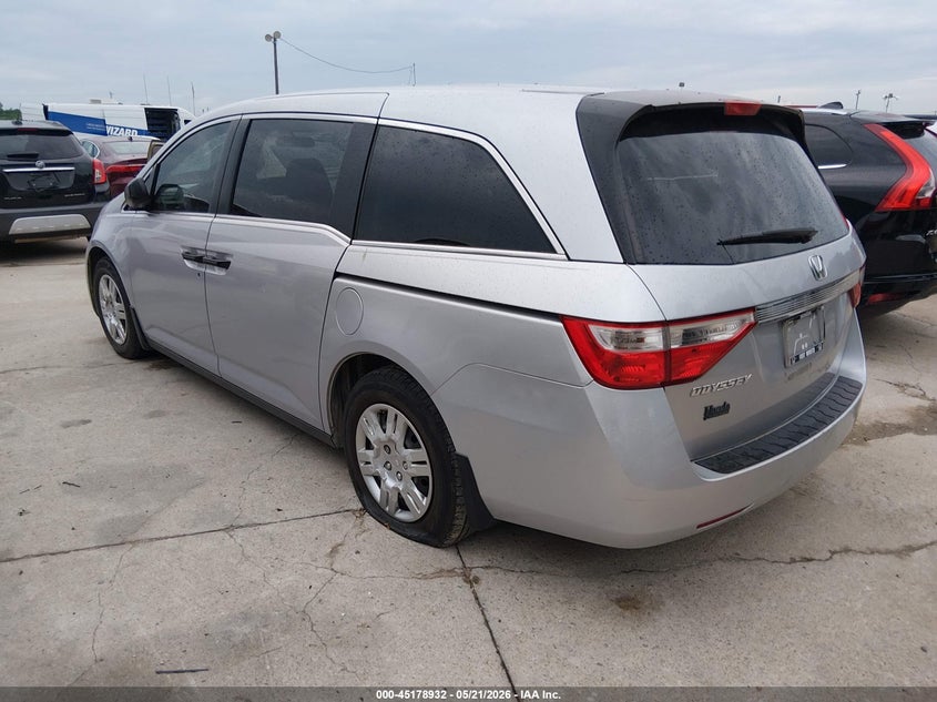 Vin: 5fnrl5h24db024424, lot: 45676644, honda odyssey lx 20133