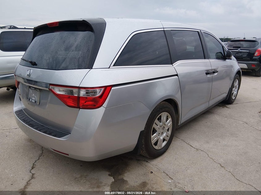 Vin: 5fnrl5h24db024424, lot: 45676644, honda odyssey lx 20134