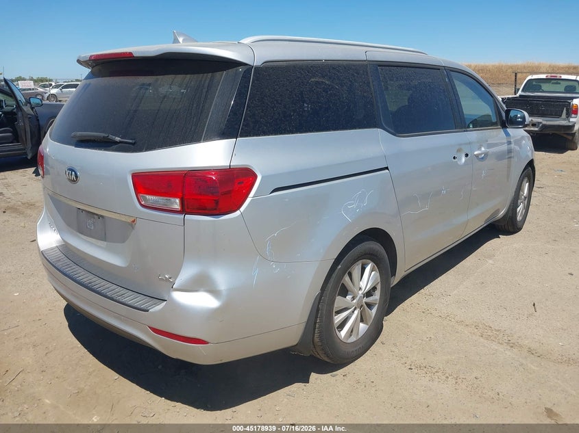 Vin: kndmb5c12f6051583, lot: 45676651, kia sedona lx 20154