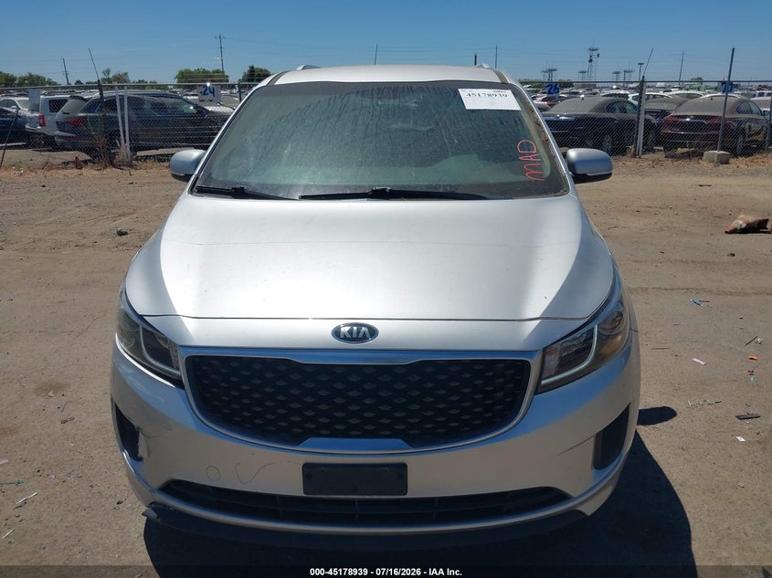 2015 Kia Sedona Lx VIN: KNDMB5C12F6051583 Lot: 45178939
