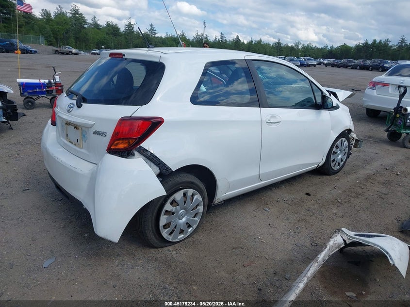 Vin: vnkjtud3xfa015199, lot: 45676946, toyota yaris l 20154