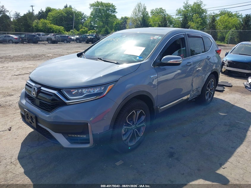 VIN 7FART6H53ME008025 2021 HONDA CR-V HYBRID EX