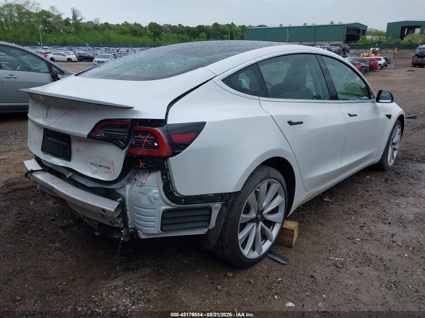 Vin: 5yj3e1eb8lf667550, lot: 45677216, tesla model 3 long range dual motor all-wheel drive 20204