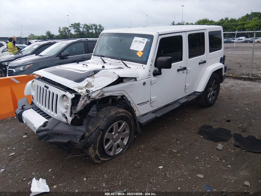 2012 Jeep Wrangler / 3.6 Unlimited Sahara white Lot 111045179934 Vin 1C4BJWEG4CL285643