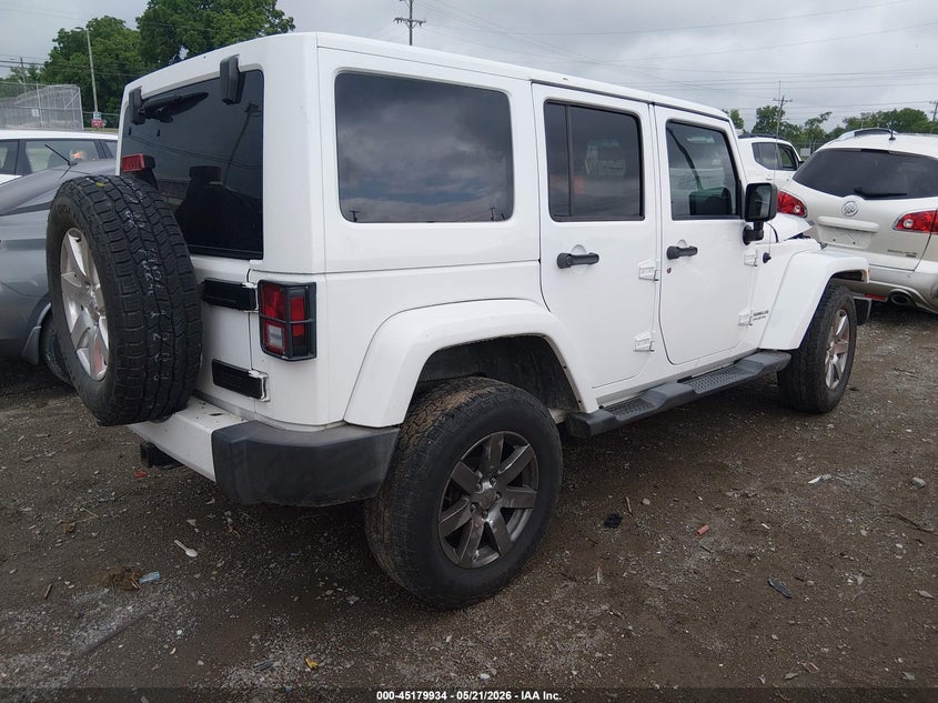 2012 Jeep Wrangler / 3.6 Unlimited Sahara white Lot 111045179934 Vin 1C4BJWEG4CL285643