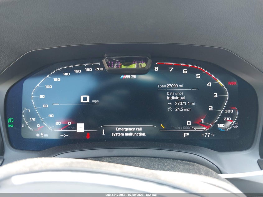 2022 BMW M3 Competition VIN: NY77541 Lot: 45179956