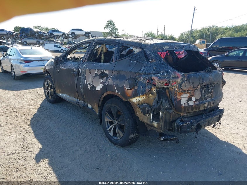 Vin: 5n1az2bs7nc122148, lot: 45677674, nissan murano sv intelligent awd 20223