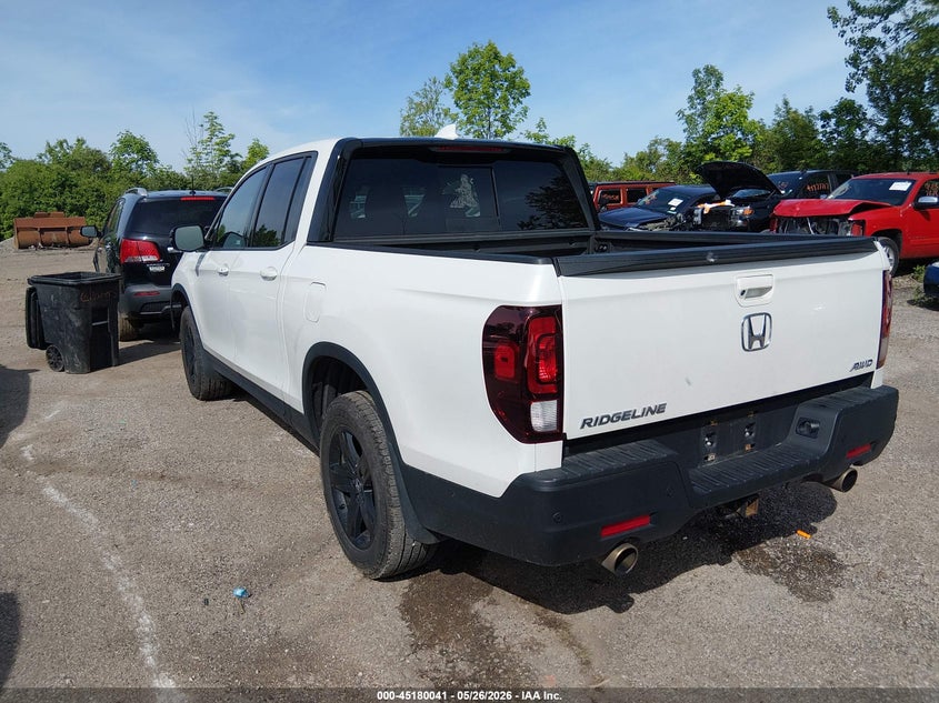 Vin: 5fpyk3f82nb029852, lot: 45677753, honda ridgeline black edition 20223