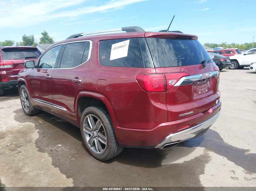 Vin: 1gkknxls6hz135415, lot: 45677759, gmc acadia denali 20173