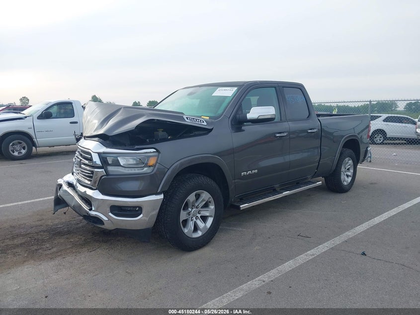 Vin: 1c6srfdt6ln173011, lot: 45677956, ram 1500 laramie  4x4 6'4 box 20202