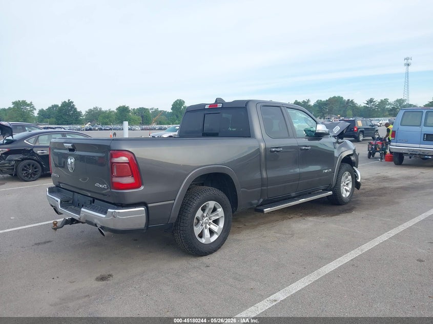 Vin: 1c6srfdt6ln173011, lot: 45677956, ram 1500 laramie  4x4 6'4 box 20204